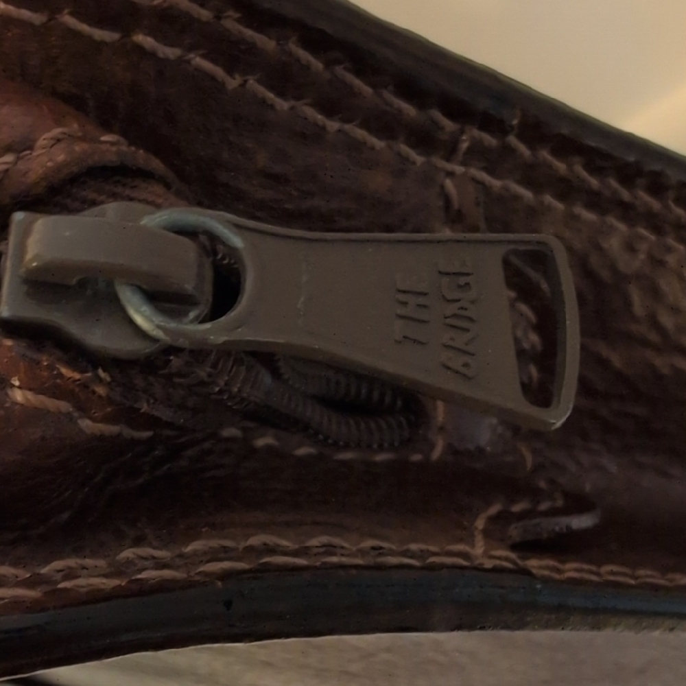 The Bridge - Brown Leather Briefcase Good Used Condition - Picture 7 of 13